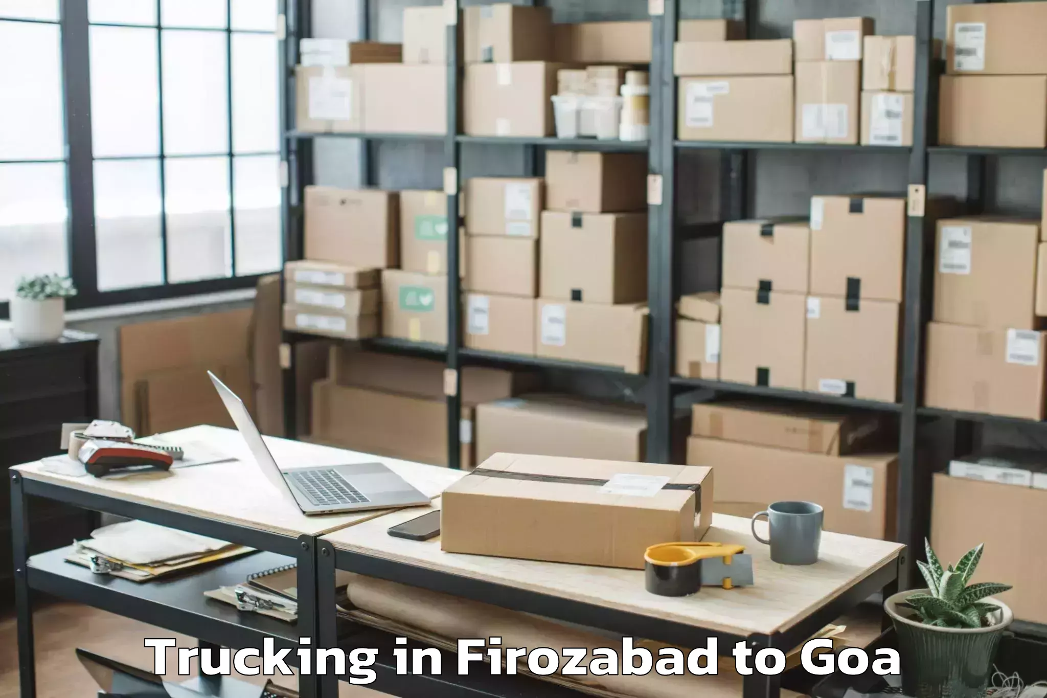 Easy Firozabad to Valpoi Trucking Booking